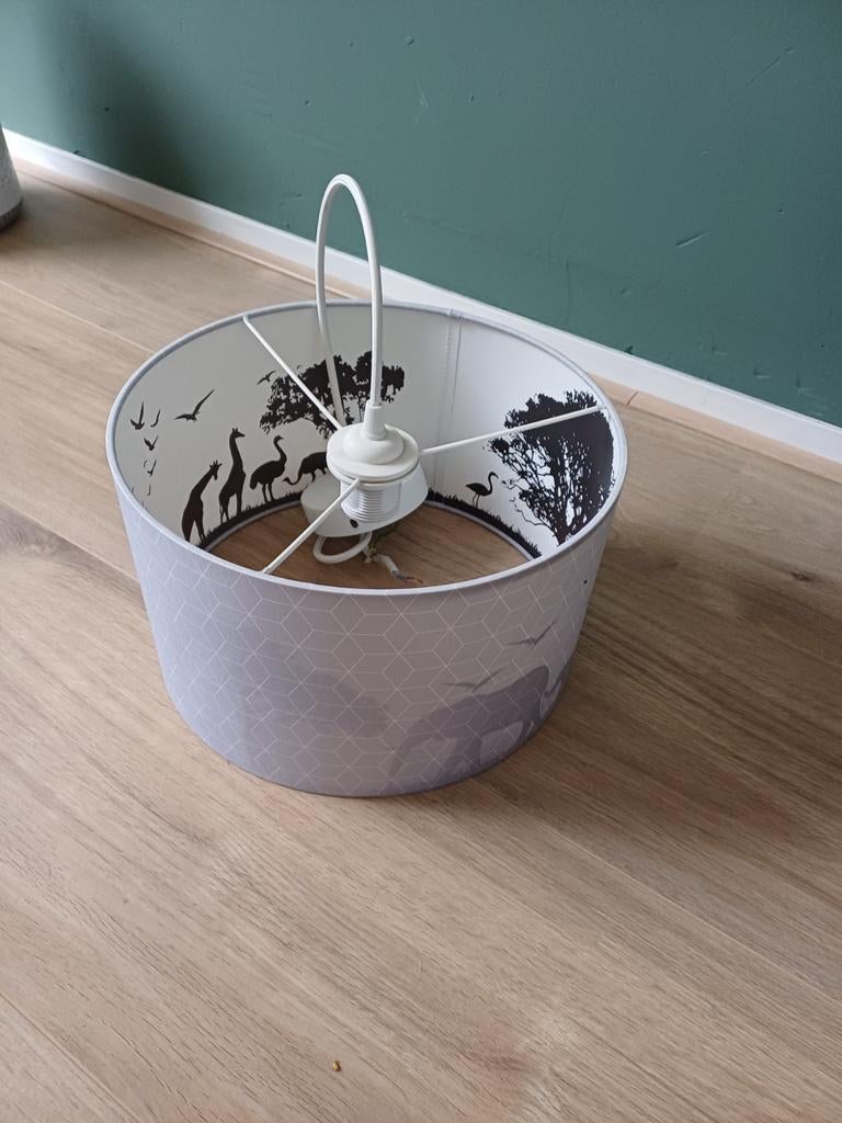Jungle hanglamp  kinderkamer, Ophalen of Verzenden, Zo goed als nieuw, Rond