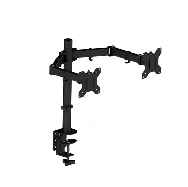 Dubbele monitorbeugel voor 14-27 inch schermen, Computers en Software, Monitoren, Ophalen of Verzenden, Nieuw, 60 Hz of minder