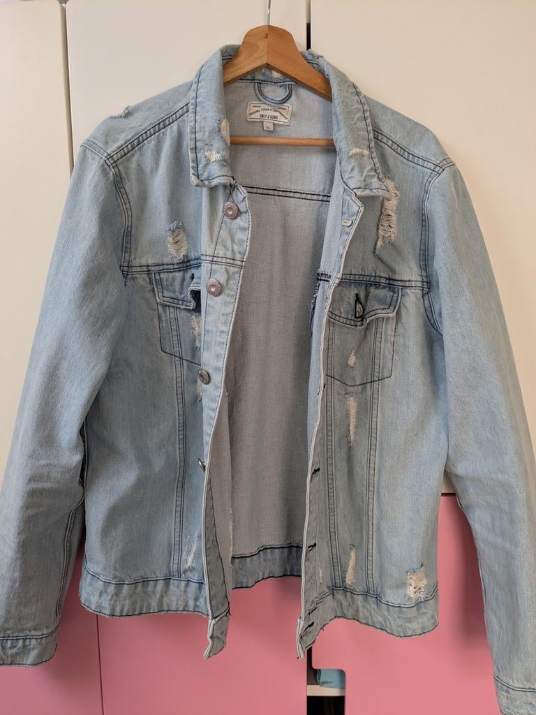 Spijkerjas xl Only & Sons, Blauw, Maat 56/58 (XL), Ophalen of Verzenden, Zo goed als nieuw