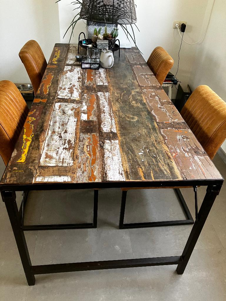 Indiase markttafel, Ophalen, Indiase markttafel, Gebruikt, 75 cm of meer