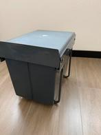 Uitschuifbare prullenbak - Livarno Home - 2x10L, Ophalen, Kunststof, Zo goed als nieuw, Minder dan 50 cm