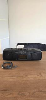 Sony CFS-204 draagbare radio met cassette (cassette defect), Ophalen of Verzenden
