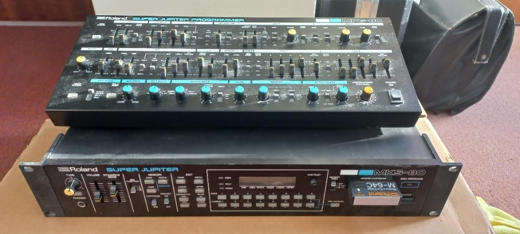 Roland MKS-80 met Programmer MPG-80, Ophalen, Gebruikt, 61 toetsen, Roland