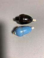 Twee oude schakelaars blauw en bruin., Ophalen of Verzenden, Zo goed als nieuw