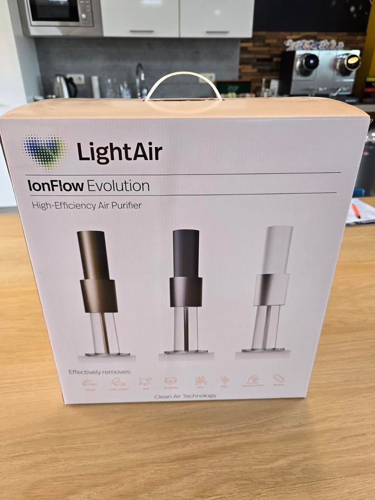 LightAir IonFlow Evolution luchtzuiveraar (2 stuks) - Zwart, Ophalen of Verzenden, Zo goed als nieuw, Luchtreiniger