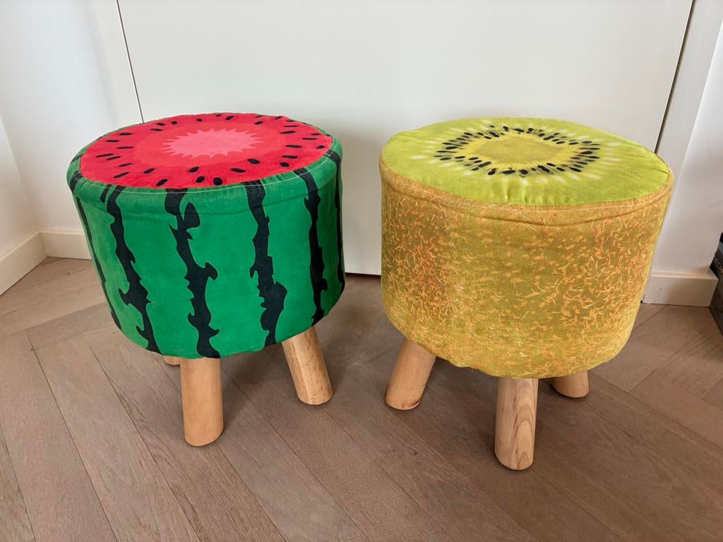 Krukje meloen en kiwi voor kinderen, Ophalen, Gebruikt, Hout