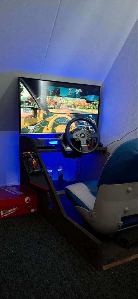 Complete Sim-Race Setup: PS4 + T150 Stuur + T3PA Pedalen + T, Ophalen, Overige merken, Zo goed als nieuw