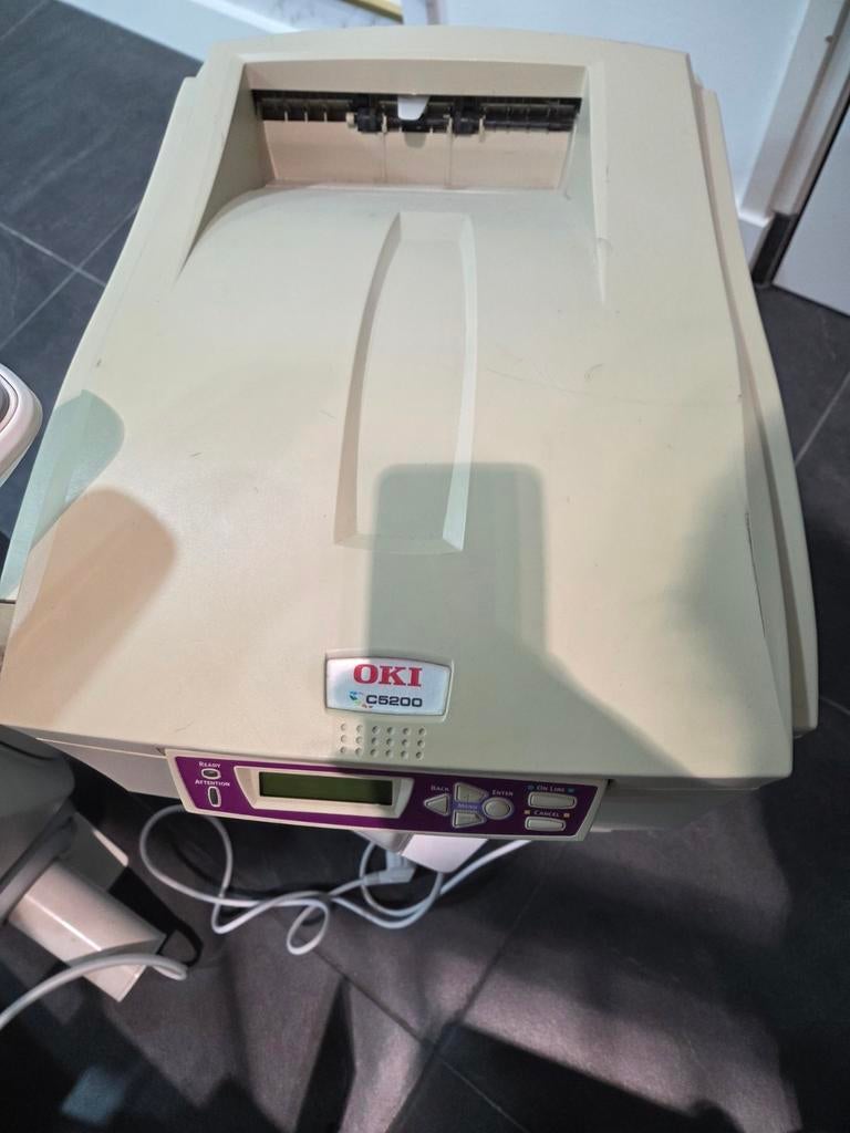 Oude OKI C5200 printer/fax - werking onduidelijk, Computers en Software, Printers, Ophalen, Kleur printen, OKI, All-in-one
