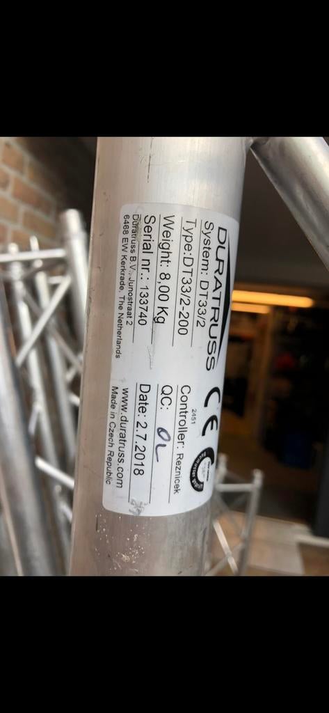 DuraTruss DT33/2 Truss Set - 4x2m & 2x1m, Muziek en Instrumenten, Licht en Laser, Ophalen, Gebruikt, Overige typen