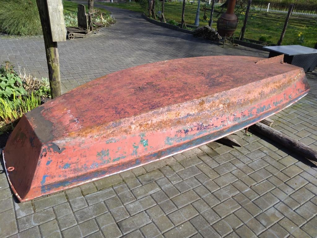 Vlet stalen roeiboot, Watersport en Boten, Accessoires en Onderhoud, Gebruikt, Overige typen, Ophalen