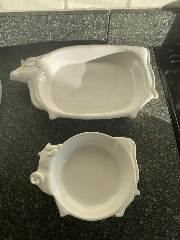 2 ovenschaaltjes, Nieuw, Ophalen of Verzenden, Glas, Overige stijlen