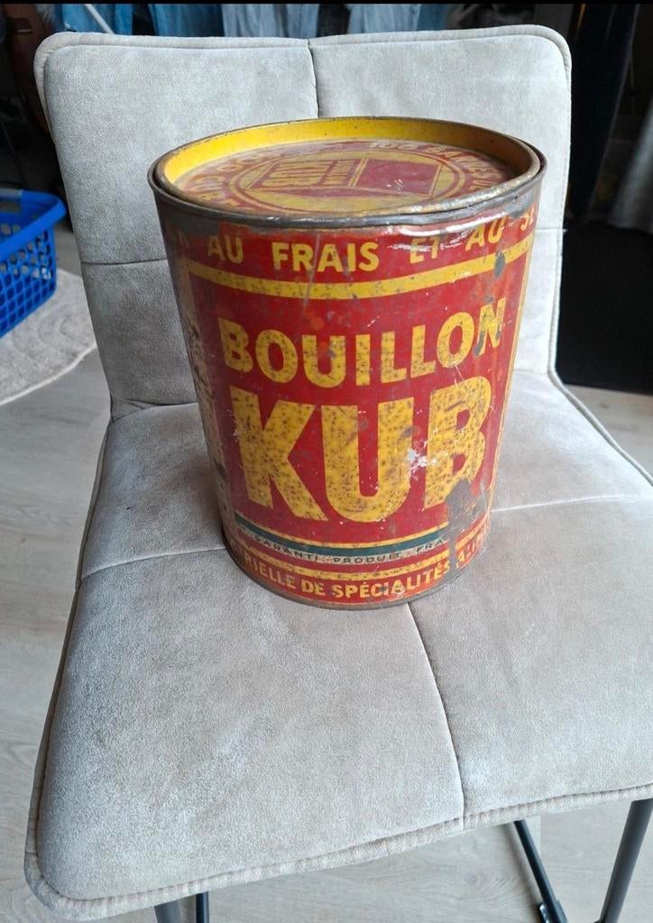 Blik Bouillon Kub, Verzamelen, Blikken, Ophalen of Verzenden, Gebruikt, Overige, Overige merken