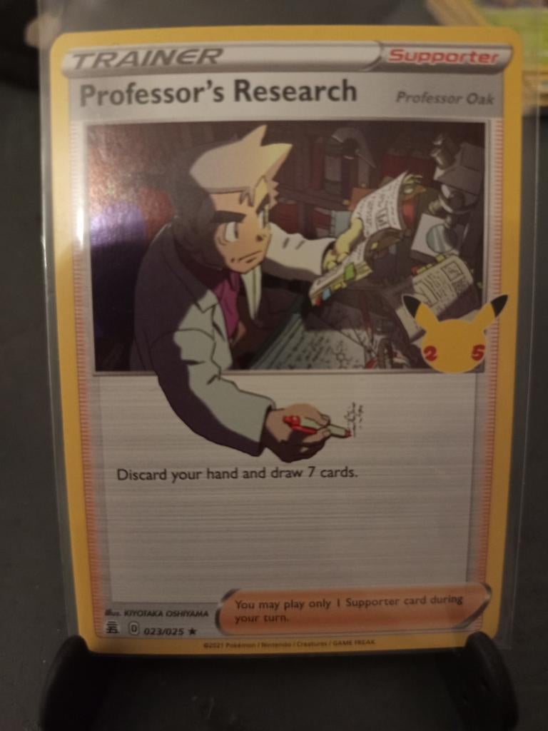 Pokemon kaart Professor's Research Professor Oak, Ophalen of Verzenden