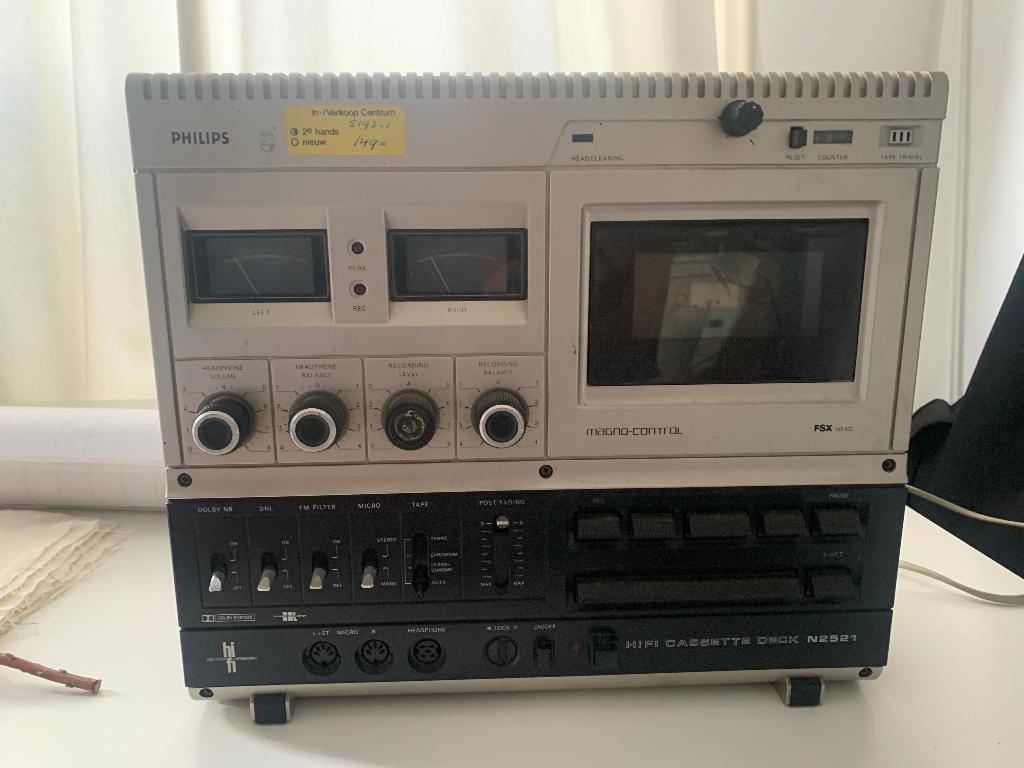 Philips HiFi Cassette Deck N2521 (opknapper), Audio, Tv en Foto, Cassettedecks, Philips, Ophalen