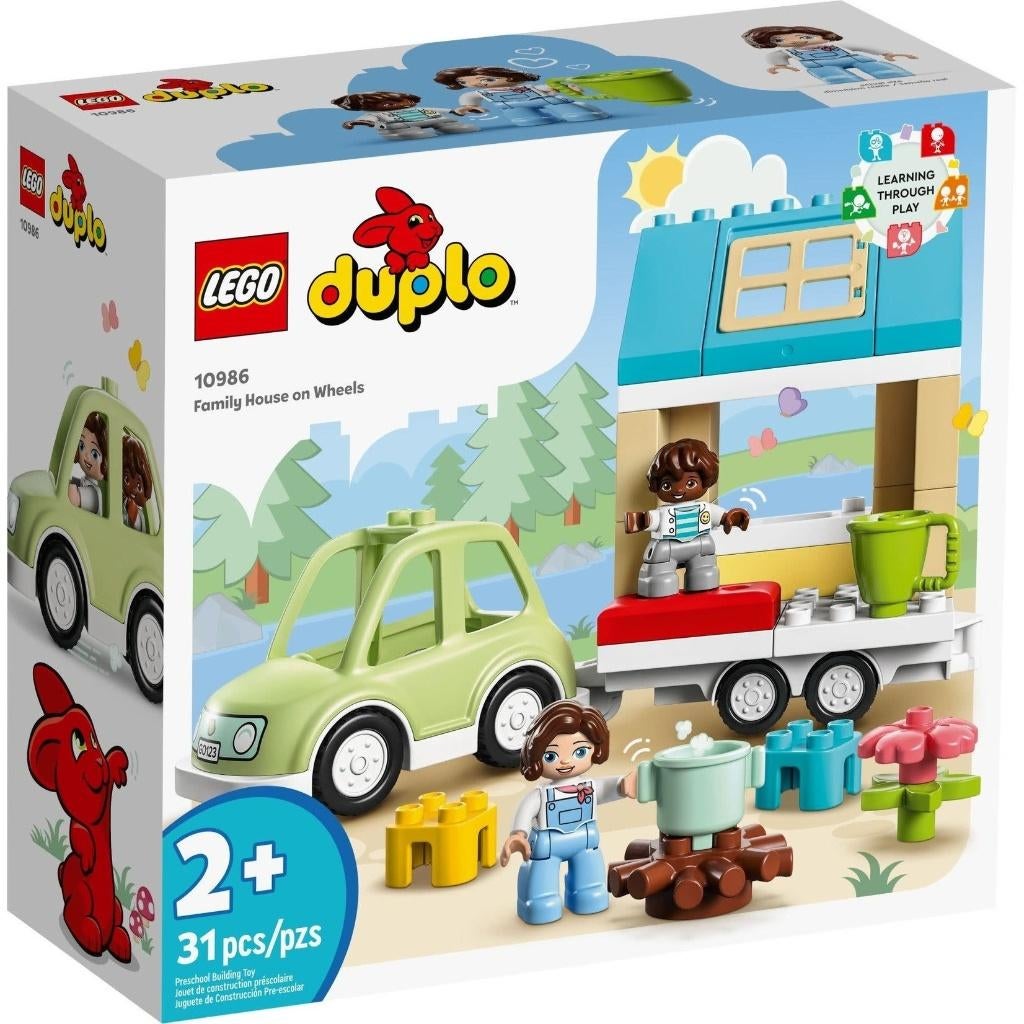 Lego Duplo 10986 Familiehuis op wielen NIEUW, Lego, Nieuw, Ophalen of Verzenden, Duplo