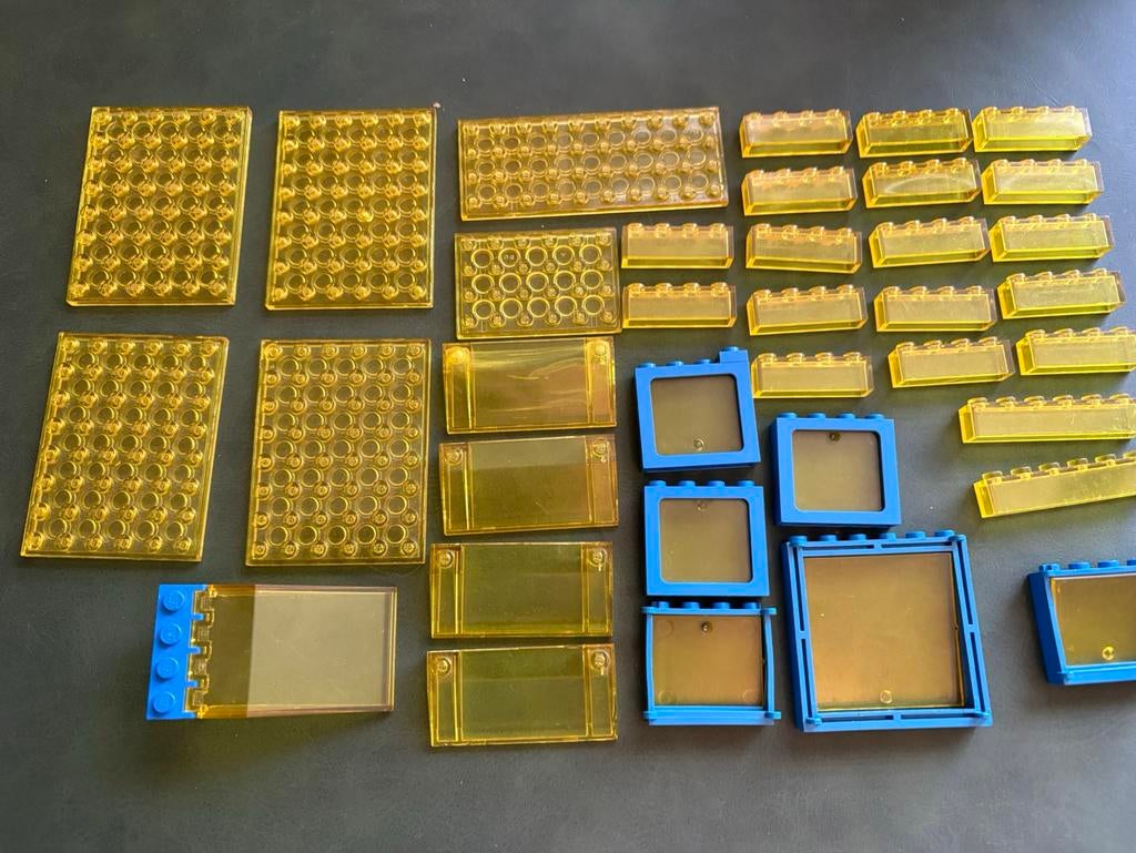 Partij lego classic space transparante onderdelen, Lego, Lego, Ophalen of Verzenden, Zo goed als nieuw