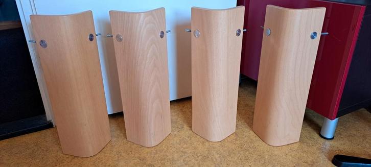 Auping Auronde hoge poten 48 cm compleet met beslag beuken, Huis en Inrichting, Slaapkamer | Bedden, Gebruikt, Hout, Overige kleuren