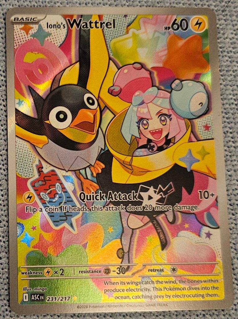 Pokemon Iono's Wattrel (ASC 231), Ophalen, Nieuw, Losse kaart, Foil