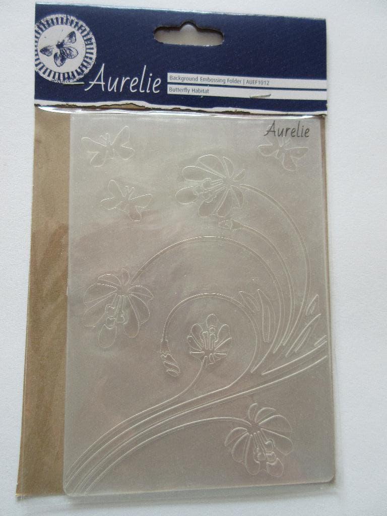Background Embossing Folder: Butterfly Habitat. merk Aurelie, Ophalen of Verzenden, Nieuw, Natuur, Overige typen