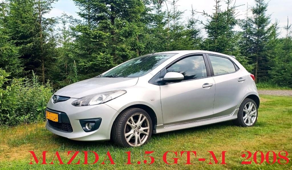 Mazda 2 1.5 76KW 5DRS 2008 Grijs, Auto's, Mazda, Voorwielaandrijving, Stof, 1498 cc, 31 €/maand