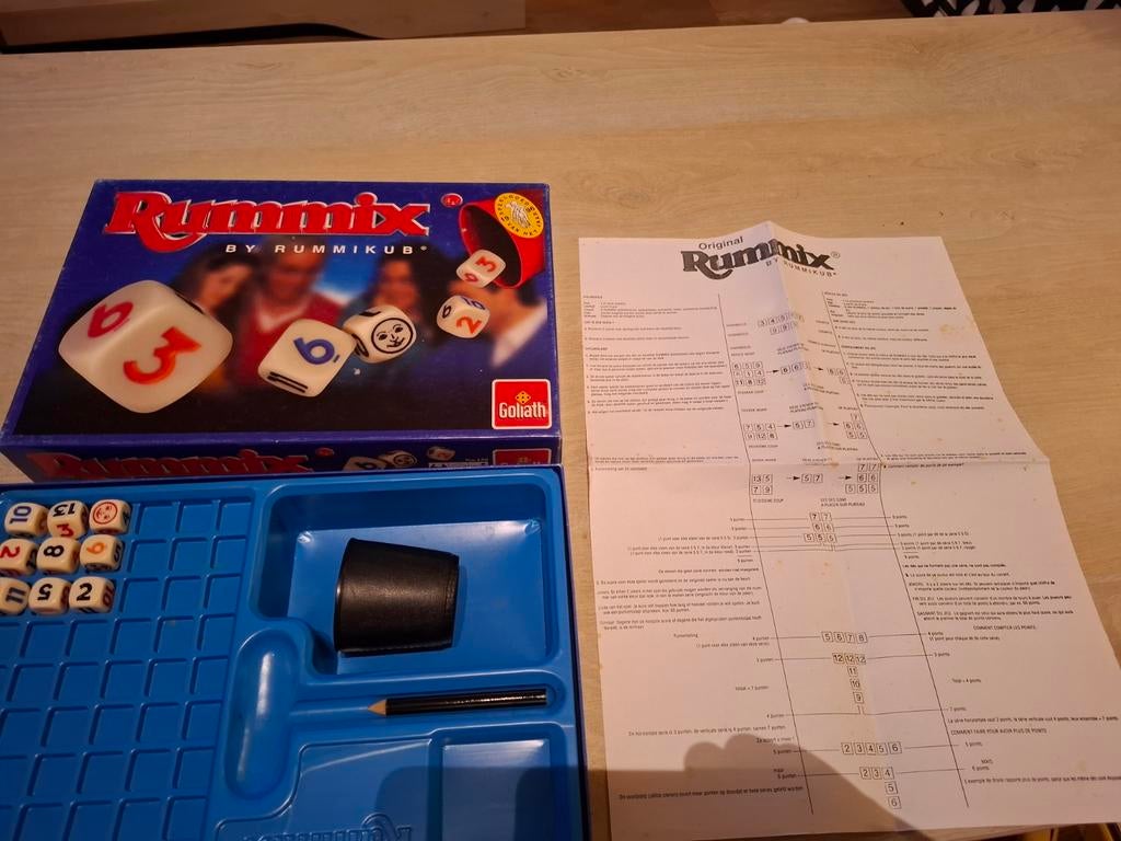 Rummikub dobbelspel van Goliath, Gebruikt, Postbus 200, 8050 AE Hattem, Nederland, Ophalen of Verzenden, Een of twee spelers