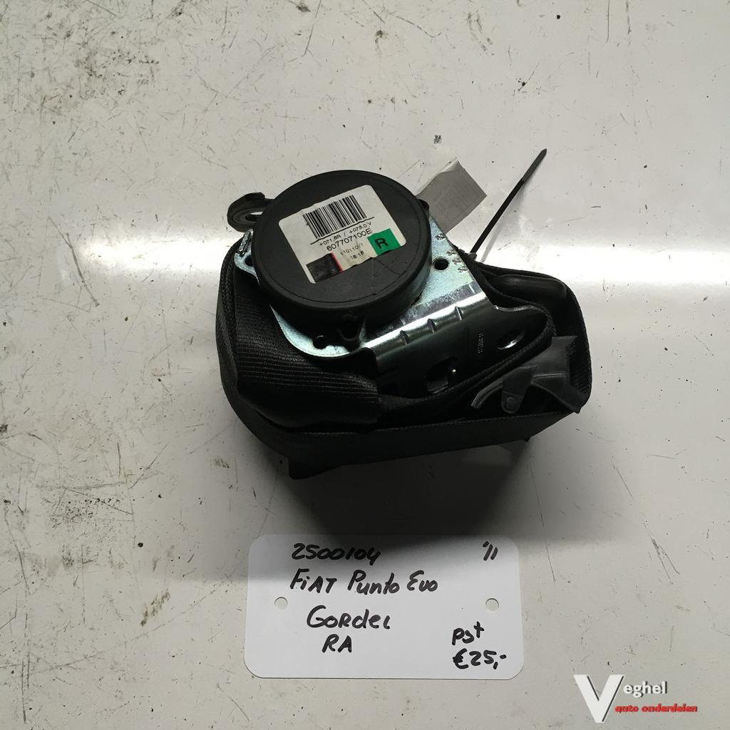 Fiat Punto Evo 5drs  1.3 Diesel 2011 2500104 Gordel Linksach, Gebruikt, -, -, Ophalen of Verzenden