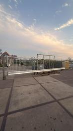 Aluminium handbediende schuifpoort schuifhek hekwerk hekken, Tuin en Terras, Tuinhekken en Hekwerk, Ophalen of Verzenden, Zo goed als nieuw