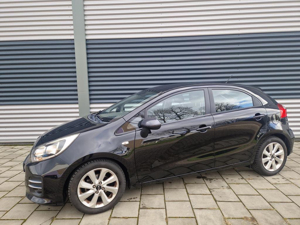 Kia Rio 1.2 CVVT ComfortLine Climatronic, afneembare trekhaa, Auto's, Kia, 1027 kg, Euro 6, 4 cilinders, Zwart