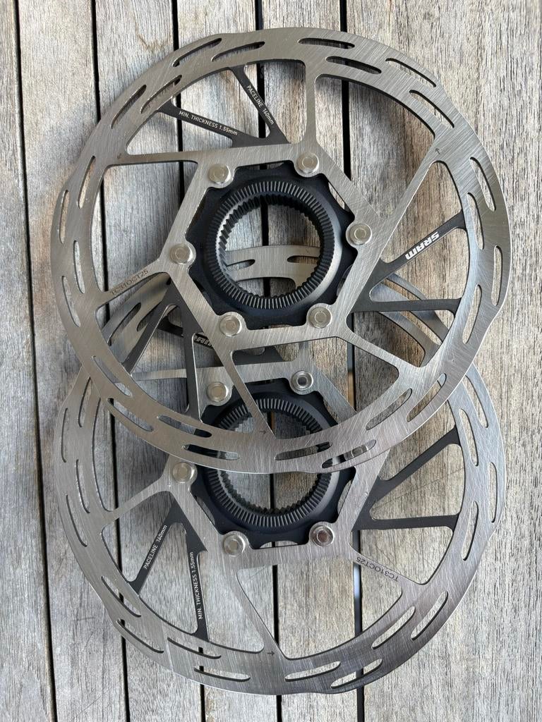 2x SRAM Paceline remschijven 160mm, Remmen, Overige materialen, Nieuw, Ophalen of Verzenden