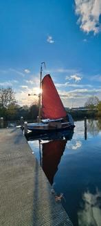Houten Zeilboot Platbodem met Kajuit - Opknapper, Ophalen, Gebruikt, Benzine, 6 tot 9 meter