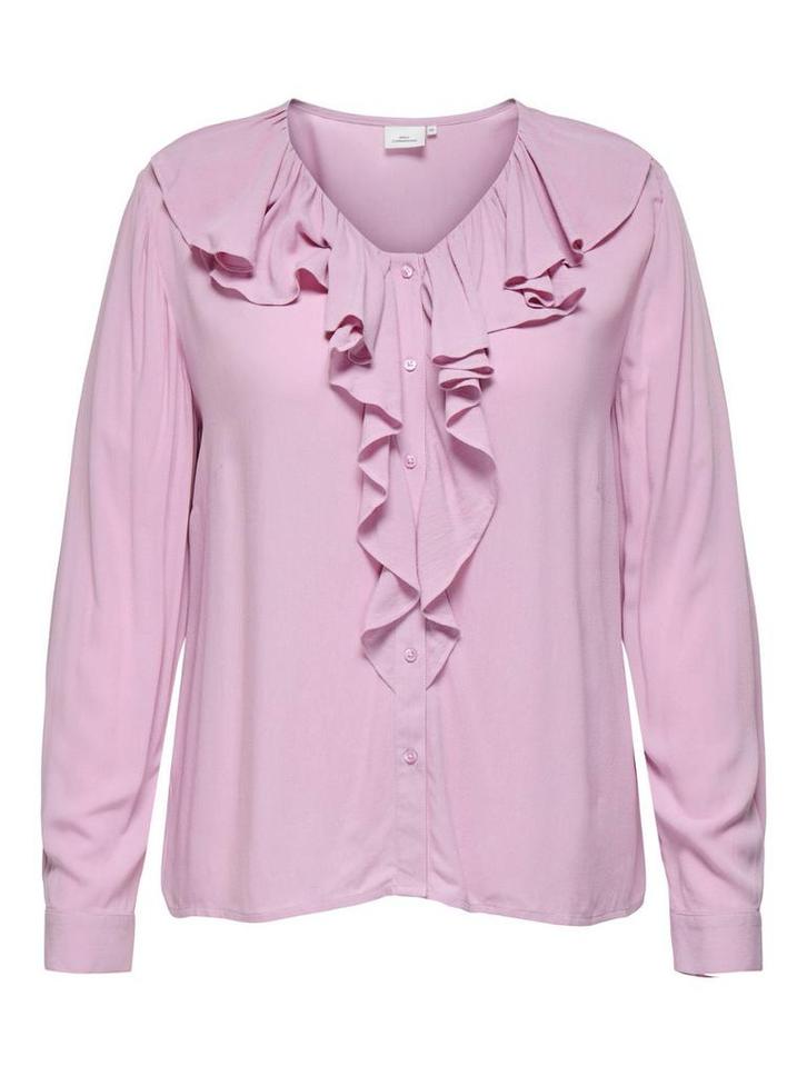 ONLY Carmakoma CARKANA SHIRT -Blouse roze mauve mist maat 44, Kleding | Dames, Blouses en Tunieken, Nieuw, Maat 42/44 (L), Roze