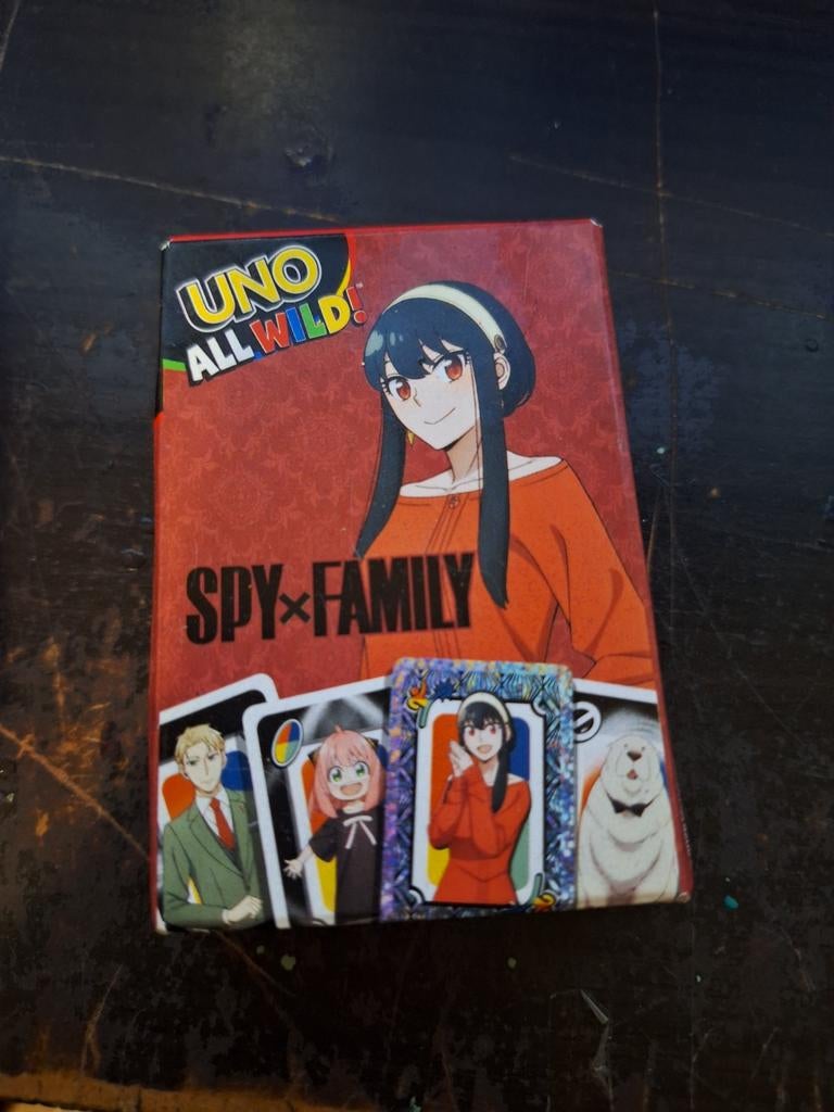 Spy x Family UNO All Wild! Kaartspel - Anime Editie, Vijf spelers of meer, Ophalen, Gebruikt, Mattel