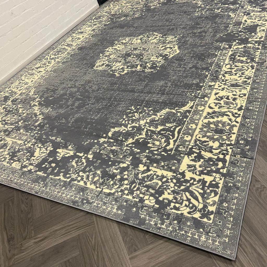 Groot Vloerkleed Brinker Wow Classic Grijs - 280x380cm, Huis en Inrichting, Stoffering | Tapijten en Kleden, 200 cm of meer, Ophalen of Verzenden