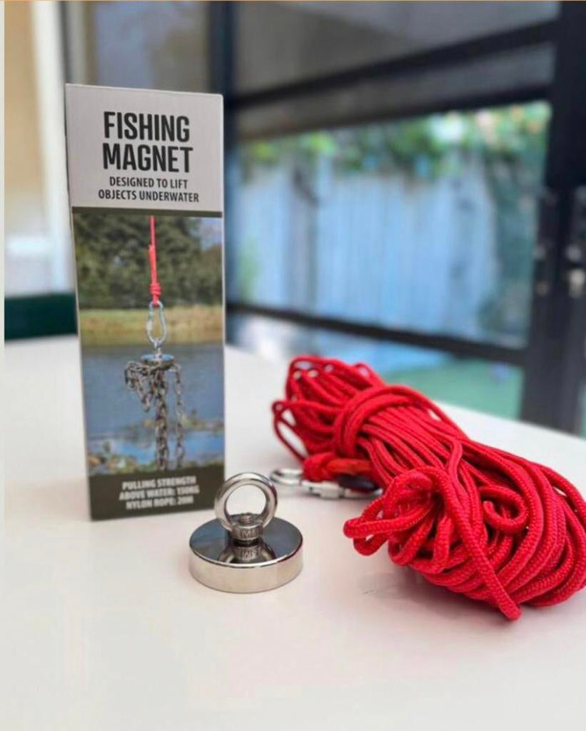 Vismagneet net niew trekkracht 150kg, Hobby en Vrije tijd, Metaaldetectors, Ophalen of Verzenden, Nieuw, Garrett