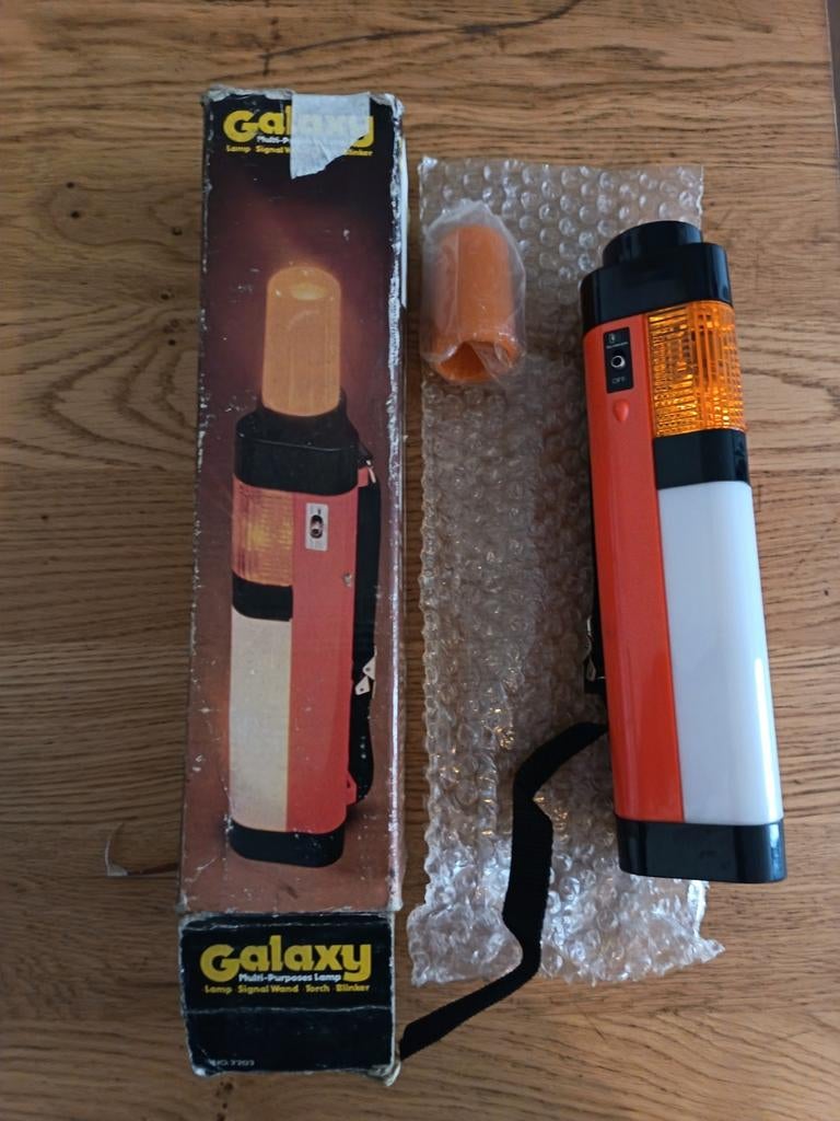 Vintage Galaxy Lamp Signal Wand Zaklamp Blinker, Ophalen of Verzenden