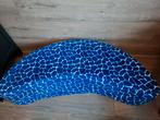 Ikea Halve Maan Kussen - Blauw met Giraffe Print, Ophalen of Verzenden, Zo goed als nieuw, Blauw, Overige vormen