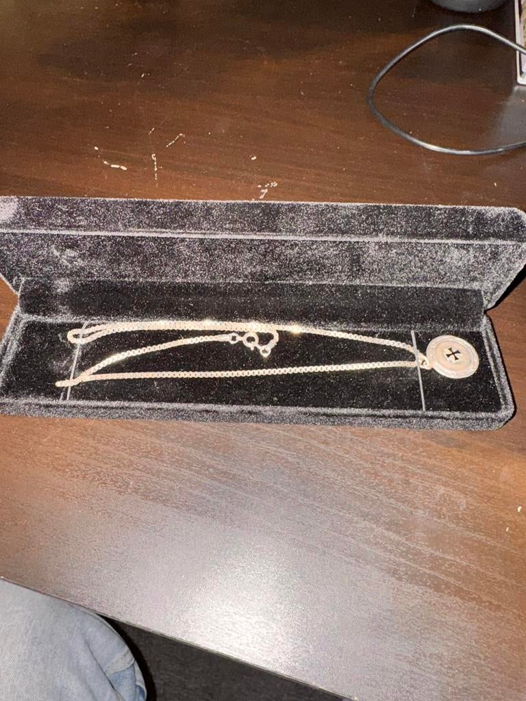 Patriottische ketting met hanger WW1, Verzamelen, Militaria | Algemeen, Verzenden, Overige soorten, Duitsland, Overige typen