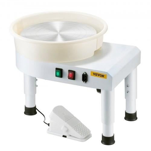 Vevor 25cm Aardewerk Draaischijf - Keramiek Machine, Hobby en Vrije tijd, Pottenbakken, Ophalen of Verzenden, Zo goed als nieuw