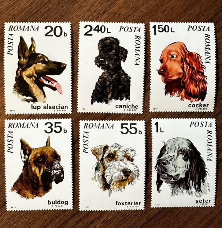 Roemenië 1971 - Honden postzegels (ongebruikt), Ophalen of Verzenden, Overige landen