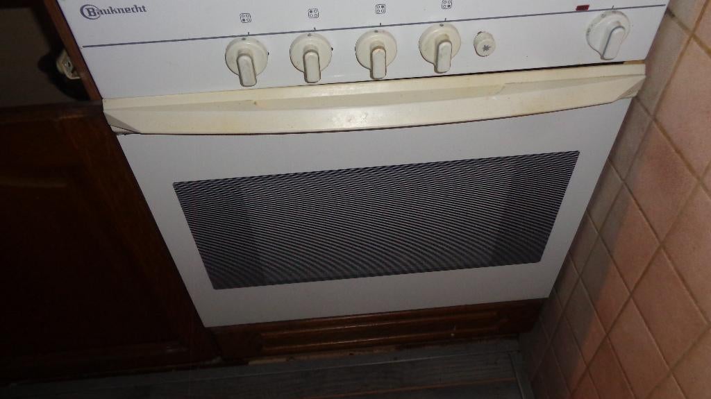 inbouwoven met kookplaat bauknecht 25 euro, Gebruikt, Inbouw, Gas, 4 kookzones