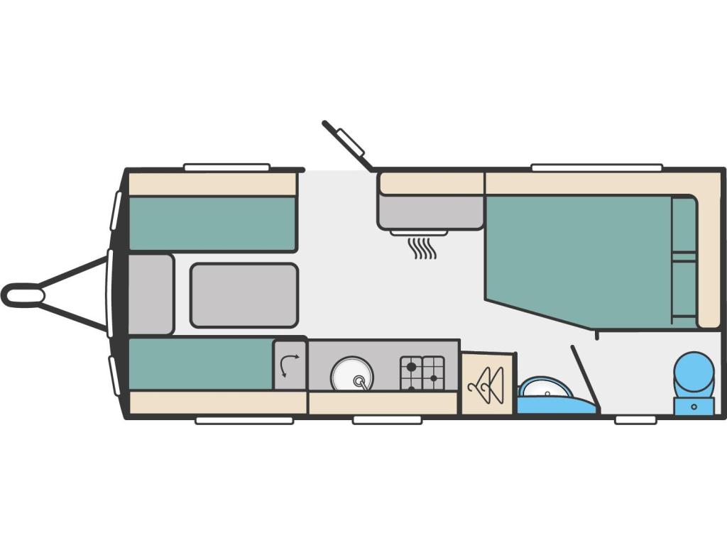 Sprite Mondial 470 SE MODEL 2025 OP=OP, Caravans en Kamperen, Caravans, Bedrijf, Sprite, Ringverwarming, Overige typen