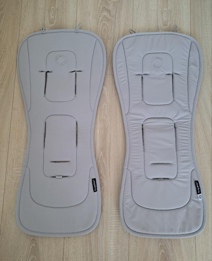 Bugaboo dual comfort seatliner - Misty grey, Ophalen of Verzenden, Zo goed als nieuw