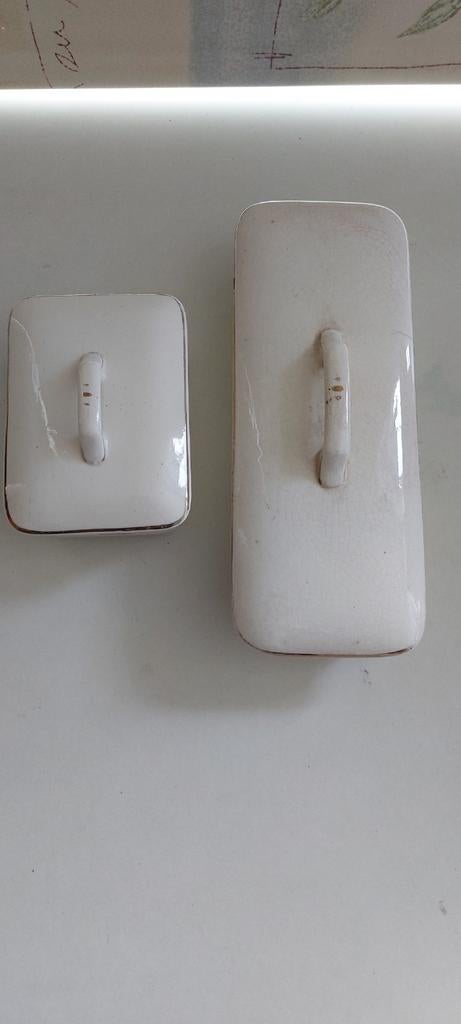 Vintage aardewerk bakjes met deksel - Albatros, Antiek en Kunst, Ophalen