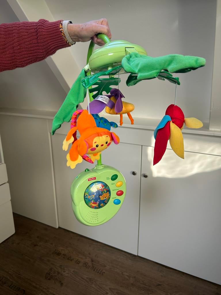 Fisher-Price Rainforest Muziekmobiel met Licht en Geluid, Kinderen en Baby's, Speelgoed | Babyspeelgoed, Ophalen, Zo goed als nieuw