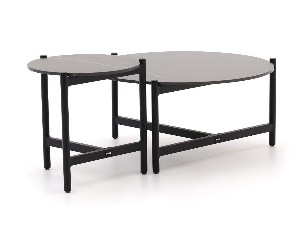 Salontafel-set Hartman (2 stuks, keramisch blad) NIEUW!, Ophalen of Verzenden, Nieuw, Aluminium, Bijzettafel