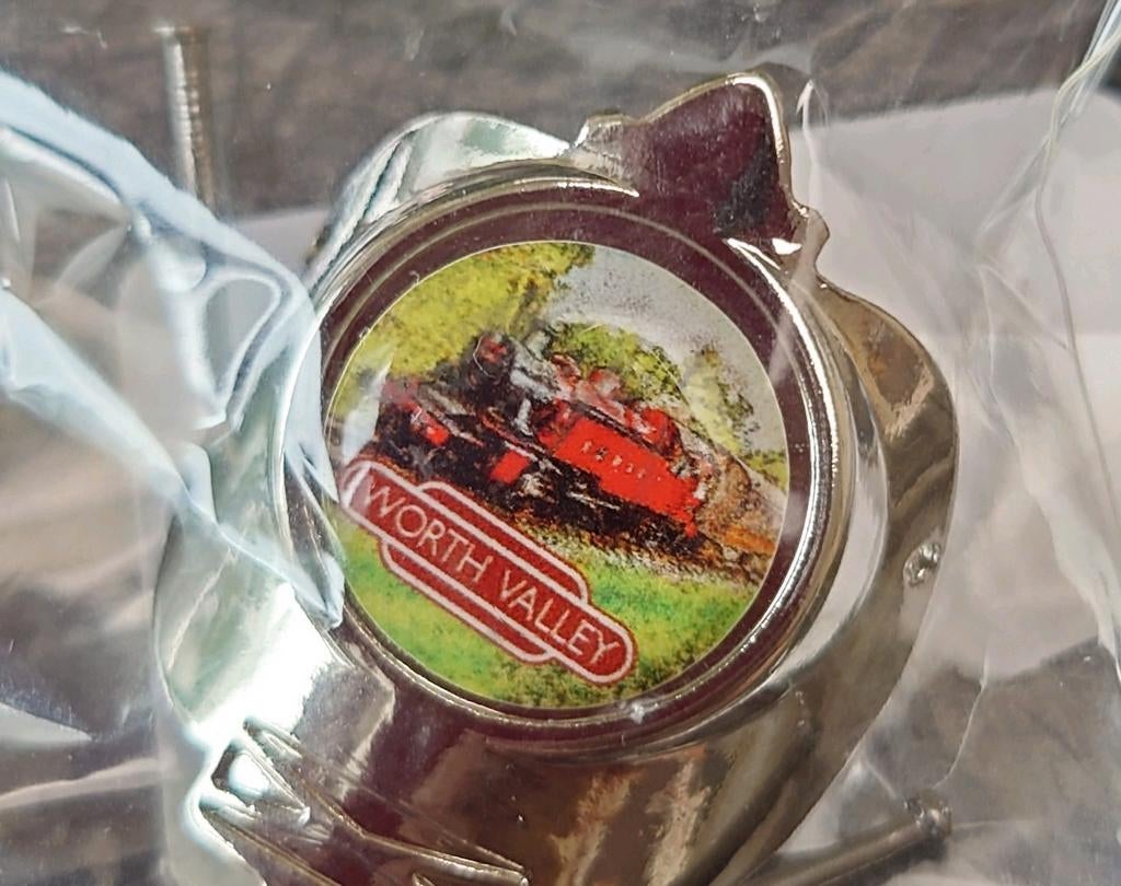 Stoomtrein plaatje voor op wandelstok (Nieuw) Engeland, Ophalen of Verzenden, Nieuw, Trein, Overige typen