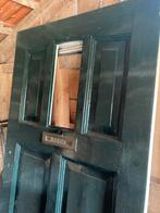 Art Deco Amsterdamse School voordeur deur, Ophalen, Gebruikt, Buitendeur, 200 tot 215 cm