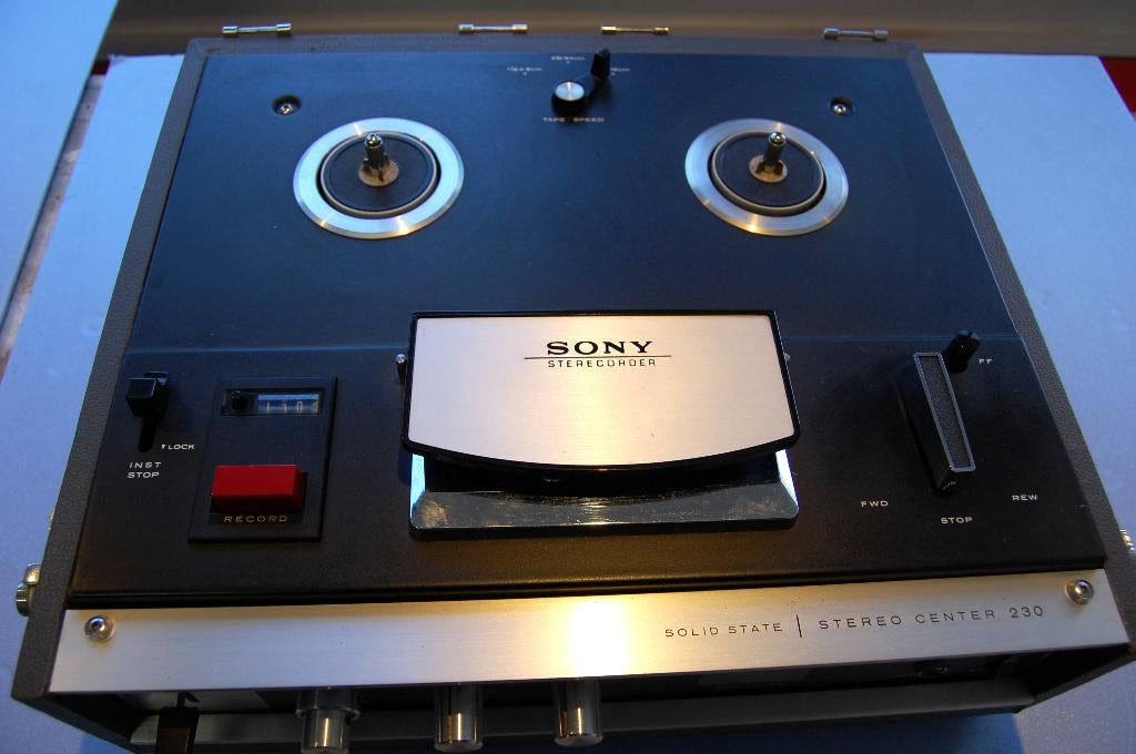 Sony stereo 4 sporen taperecoder TC-230, Audio, Tv en Foto, Bandrecorders, Ophalen of Verzenden, Bandrecorder