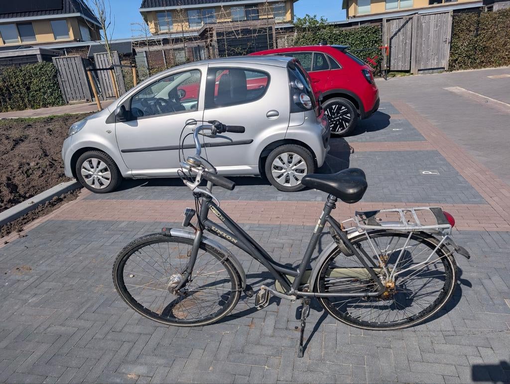 Damesfiets met versnellingen, Gebruikt, Versnellingen, Trommelrem, Ophalen