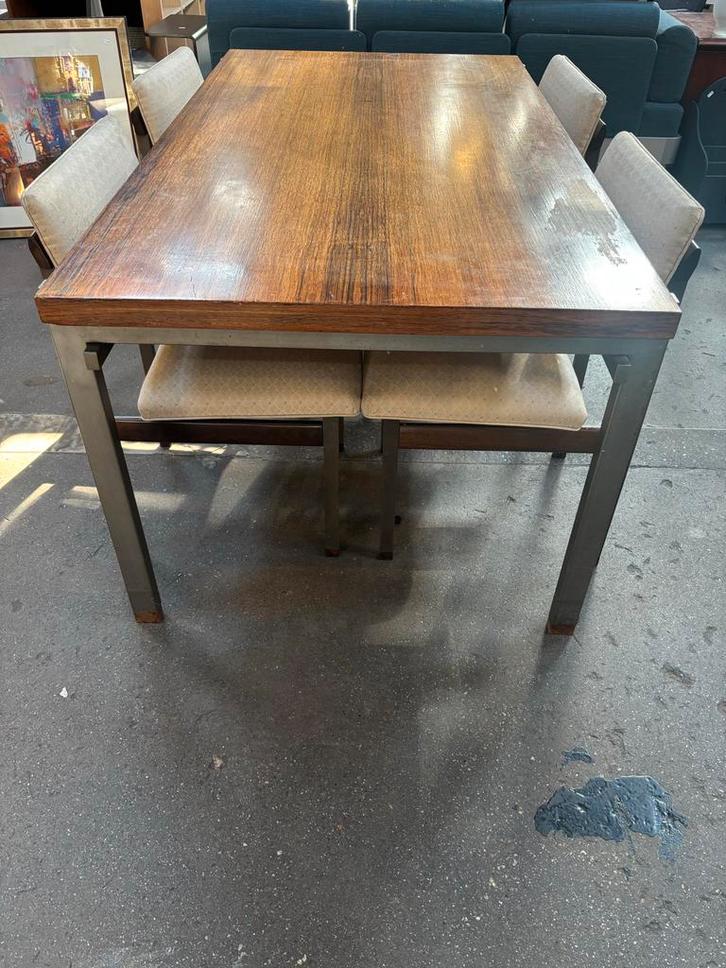 Louis van Teeffelen voor Webe - Pali eetkamerset, Antiek en Kunst, Antiek | Meubels | Stoelen en Banken, Ophalen